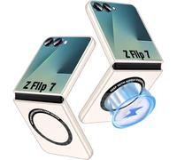Custodia per Samsung Galaxy Z Flip 7, con Mag-Safe magnetica, Galaxy Z Flip 7, custodia originale ultra sottile in policarbonato acrilico per Samsung Z Flip7, resistente agli urti, antigraffio, colore