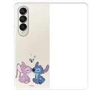 Custodia per Samsung Galaxy Z Fold4 ufficiale di Lilo & Stitch, Angel & Stitch Bacio per proteggere il tuo cellulare. Cover per Samsung in silicone flessibile con licenza ufficiale Lilo & Stitch