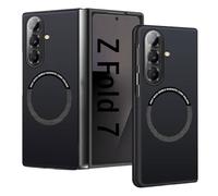 Custodia per Samsung Galaxy Z Fold7 Custodia con Mag-Safe Magnetica, Galaxy Z Fold7 Custodia Originale Ultra Sottile PC Acrilico Cover per Samsung Z Fold7 Antiurto Anti Graffio Cover Case (Nero)