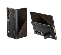 Custodia per Samsung Galaxy Z Fold8 Ultra 5G H9 in vetro duro (nero) | 360 gradi, orientabile, superficie anti-impronte, cinturino regolabile, funzione di supporto, antiurto