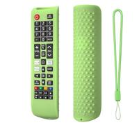 Custodia per Samsung Smart TV, Custodie per controller remoto in silicone, coperture protettive remote antiscivolo, accessori per manica antiscivolo (Verde luminoso)