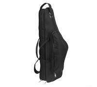 Custodia per sassofono contralto in Mib, con doppia cerniera, in nylon Oxford resistente, leggero, 64 x 27 x 13 cm, nero Compat