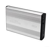 Custodia per SATA a USB 3.0 per SSD HDD da 2,5 pollici, alta velocità di trasferimento dati, scatola per hard disk portatile, argento (argento)
