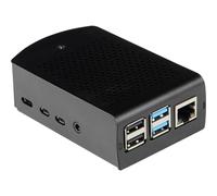 RPI CASE ALU06 - Alloggiamento per Raspberry Pi 4, alluminio, nero