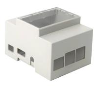 RPI3 CASE DIN - Alloggiamento per Raspberry Pi 3, guida top-hat, grigio/trans.