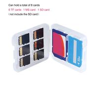 Custodia per schede di memoria, interruttore meccanico di protezione dalla scrittura, design leggero e resistente con slot multipli per