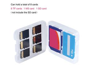 Custodia per schede di memoria, interruttore meccanico di protezione dalla scrittura, design leggero e resistente con slot multipli per