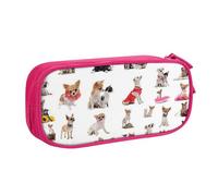 Custodia per scuola Forniture per ufficio Carino Chihuahua Pug Modello Grande Capacità Penna Astuccio Grande Capacità Sacchetto di Matita Per Studenti Cancelleria Sacchetto di Matita Scatola di Matita