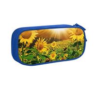 Custodia per scuola Forniture per ufficio Girasoli sotto le nuvole Astuccio per penne di grande capacità Astuccio per matite di grande capacità per studenti Astuccio di cancelleria Scatola per matite