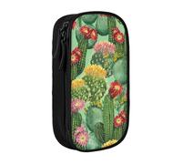 Custodia per scuola Forniture per ufficio Grande Capacità Cactus Floreale Bloom Penna Astuccio di grande capacità per studenti Sacchetto di cancelleria Scatola di matita Organizzatore da scrivania con