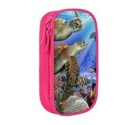 Custodia per scuola Forniture per ufficio Grande Capacità Ocean Animal Tartaruga Penna Astuccio Grande Capacità Sacchetto di Matita Per Studenti Sacchetto di Cancelleria Scatola di Matita