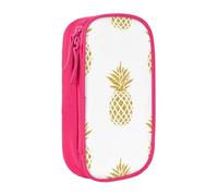 Custodia per scuola Forniture per ufficio Grande Capacità Oro Ananas Sfondo Penna Astuccio Grande Capacità Sacchetto di Matita Per Studenti Sacchetto di Cancelleria Scatola di Matita Organizzatore da