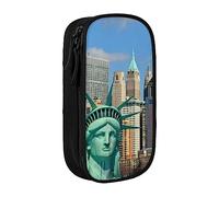 Custodia per scuola Forniture per ufficio Grande Capacità Statua della Libertà In Nyc Penna Astuccio Grande Capacità Matita Sacchetto Per Studenti Cancelleria Sacchetto Matita Scatola di Matita