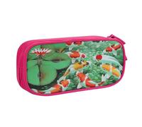 Custodia per scuola Forniture per ufficio Hd Giapponese Carpa Rossa Pesce Grande Capacità Penna Astuccio Grande Capacità Astuccio per Studenti Cancelleria Astuccio Astuccio Organizer da Scrivania Con