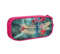 Custodia per scuola Forniture per ufficio Libellula sul fiore Astuccio per penne di grande capacità Astuccio per matite di grande capacità per studenti Astuccio di cancelleria Scatola per matite