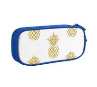 Custodia per scuola Forniture per ufficio Oro Ananas Sfondo Grande Capacità Penna Caso Grande Capacità Sacchetto di Matita Per Studenti Cancelleria Sacchetto Matita Scatola di Matita Organizzatore da