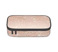 Custodia per scuola Forniture per ufficio Oro Rosa Faux Glitter Grande Capacità Penna Astuccio Grande Capacità Sacchetto di Matita Per Studenti Cancelleria Sacchetto di Matita Scatola di Matita