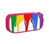 Custodia per scuola Forniture per ufficio Vernice Splatter Sfondo Grande Capacità Penna Astuccio Grande Capacità Sacchetto di Matita Per Studenti Cancelleria Sacchetto di Matita Scatola di Matita
