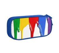 Custodia per scuola Forniture per ufficio Vernice Splatter Sfondo Grande Capacità Penna Astuccio Grande Capacità Sacchetto di Matita Per Studenti Cancelleria Sacchetto di Matita Scatola di Matita