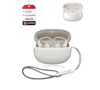 Custodia per SHOKZ OpenDots 2, custodia yystao trasparente in TPU con sfumatura di colore, custodia antiurto e antigraffio per auricolari, con cinturino anti-smarrimento, trasparente