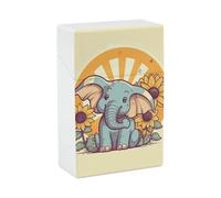 Custodia per sigaretta portatile scatola di sigaretta impermeabile in plastica di dimensioni normali tasca scatola di sigaretta porta elefante allegro custodia aperta per uomo donna