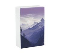 Custodia per sigaretta portatile scatola di sigaretta impermeabile in plastica di dimensioni regolari scatola di sigaretta porta sigaretta sagoma di montagna Flip Custodia aperta per uomo donna