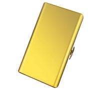 Custodia per sigarette per donne e uomini - Scatola per sigarette leggera e portatile e contiene 12-20 sigarette 100's - Design elegante, bello e generoso (12pcs 100's, Perla Gold)