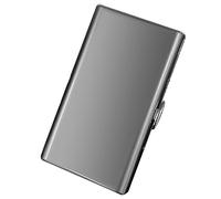 Custodia per sigarette per donne e uomini - Scatola per sigarette leggera e portatile e contiene 12-20 sigarette 100's - Design elegante, bello e generoso (12pcs 100's, Perla Black)