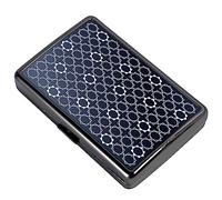 Custodia per sigarette per donne e uomini - Scatola per sigarette leggera e portatile e contiene 16 sigarette 100's - Design elegante, bello e generoso (Black a scacchi)