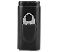 Custodia per sigari in pelle portatile, Cantina per sigari foderata in legno di cedro con taglierina per sigaro, regali perfetti per ragazzi d'onore, amici, papà, amanti dei sigari, dimensioni