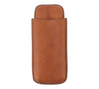 Custodia per sigari Porta di viaggio per sigari portatile per 2 sigari con tasca anteriore ideale per gli uomini il compleanno per la festa del papà Natale