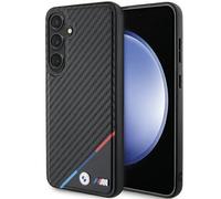 Coperchio BMW BMHMS24S23PUDTK Carbon Tricolour Line Black - Galaxy S24