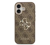 CG MOBILE Guess 4G - Custodia classica con logo 4G per iPhone 17, colore: marrone/oro