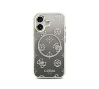 Custodia per smartphone Guess PC+TPU MagSafe Peonia Nera Brillante per iPhone 17