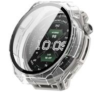 Custodia per smartwatch + vetro protettivo 9H per Amazfit Balance 3 | Cover completa con protezione per lo schermo integrata, antiurto, antigraffio, durevole, leggera, protettiva, elegante