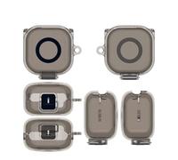 Custodia per Sony LinkBuds Clip WF-LC900, custodia protettiva in TPU per cuffie, copertura semplice, trasparente e resistente agli urti (Trasparente grigio)