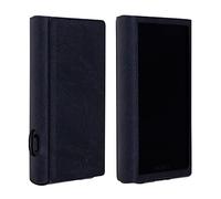Custodia per Sony Walkman NW-A307 A306 A303 A300 case cover, realizzata a mano [Pelle PU realizzata in Italia] per A300 (Black)