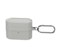 Custodia per Sony WF-1000XM6, custodia in TPU per cuffie Bluetooth con moschettone, custodia protettiva antiurto e antismarrimento (grigio)