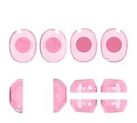 Custodia per Sony WH-1000XM6, cuffie Custodia rigida minimalista, custodia protettiva trasparente in TPU (Rosa trasparente)