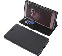 Custodia per Sony Xperia L2 Book-Style Protettiva Cellulare a Libro Nero