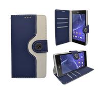 Custodia Per Sony Xperia Z2 Due Colore Portafoglio Flip Stampa Similpelle Cover