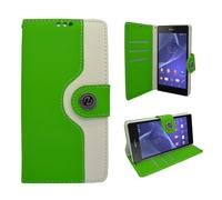 Custodia Per Sony Xperia Z2 Due Colore Portafoglio Flip Stampa Similpelle Cover