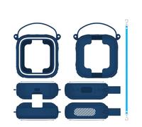 Custodia per Soundcore Boom GO 3i, custodia protettiva in silicone per altoparlante, copertura antiurto con maniglia per il trasporto (Blu)