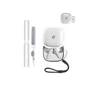 Custodia per soundcore Liberty 5 by Anker Earbuds, in morbido TPU trasparente, impermeabile, antiurto, antigraffio, facile da trasportare, con cordino, portachiavi e kit di pulizia (trasparente)