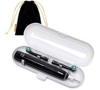 Custodia per Spazzolino Elettrico compatibile con Oral B/Oral-B Pro/iO/Philips Sonicare/Demita/Bitvae e la maggior parte degli Spazzolini Elettrici, Include 1 Pochette per Caricatore, Bianco.