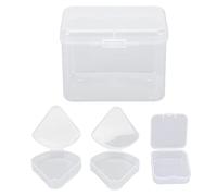 Custodia per spongetta per il trucco Custodia chiara contenitore di protezione del soffio impermeabile portatile per forniture per uffici mestieri