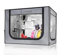 Custodia per Stampante 3D con Illuminazione a LED Compatible with Bambu Lab A1 con AMS Lite Tenda Ignifuga Antipolvere Temperatura Costante Copertura Protettiva-810 * 590 * 580mm(Grey)