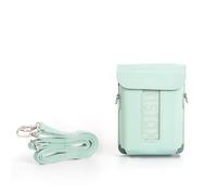 Custodia per stampante per smartphone Instax Mini Link 3, custodia in pelle vintage con tracolla in PU impermeabile a prova di caduta custodia protettiva con tracolla, Verde, Custodia per stampante