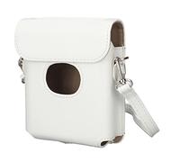 Custodia per Stampante per Smartphone Instax Square Link, Custodia da Viaggio in PU con Tracolla, Custodia Protettiva per il Trasporto, Antigraffio (WHITE)