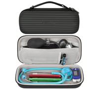 Custodia per stetoscopio compatibile con 3M Littmann Classic III/Lightweight II S.E/MDF Acoustica Deluxe, tasca in rete per bracciale per la pressione arteriosa e altri accessori per medici e infermie